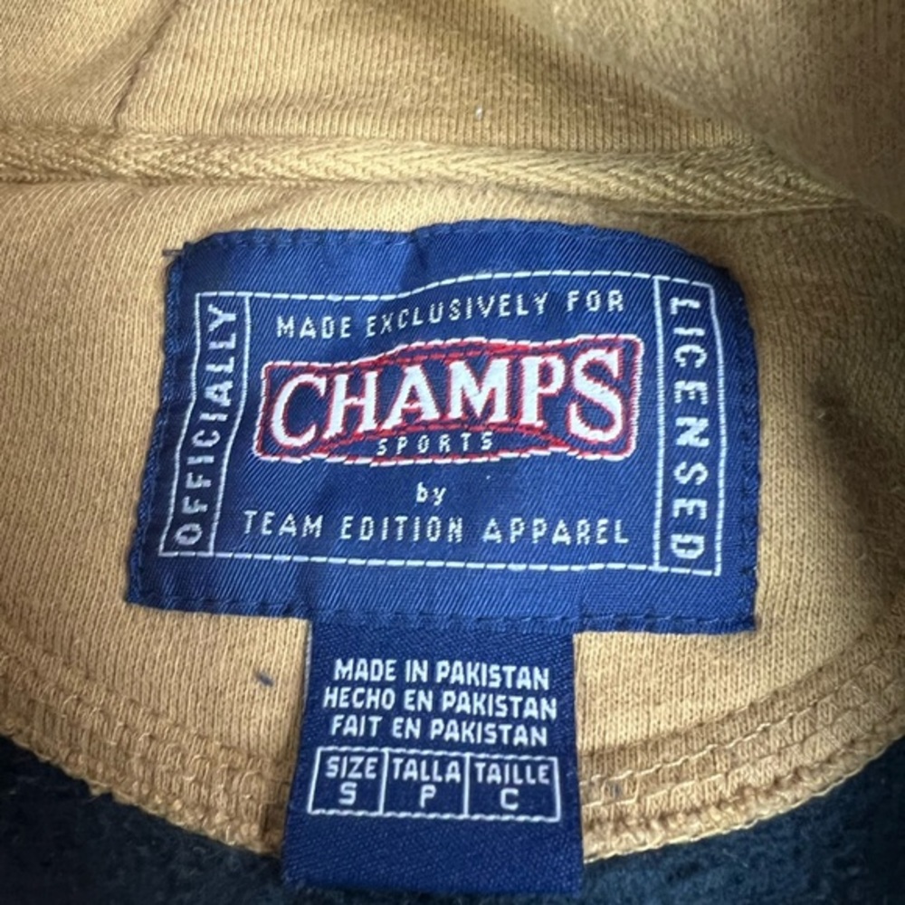 Univ Of Notre Dame Fighting Irish Blue/Gold Embroidered‎ Hoodie S - Picture 2 of 5